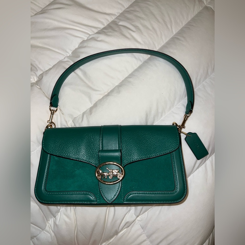 Coach Bottle green Georgie shoulder bag